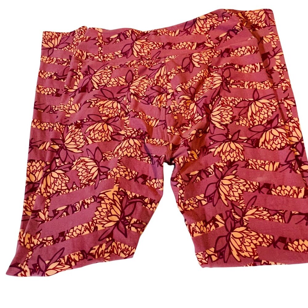 Lularoe Womens Floral Patterned Leggings One Size - Picture 3 of 8